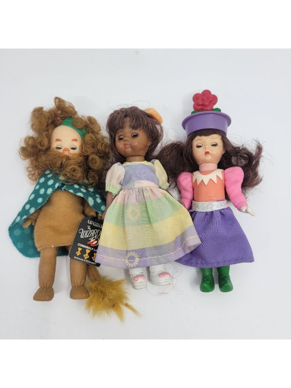 Madame Alexander McDonald's Doll Lot - Cowardly Lion, Flower Munchkin, Jumping R